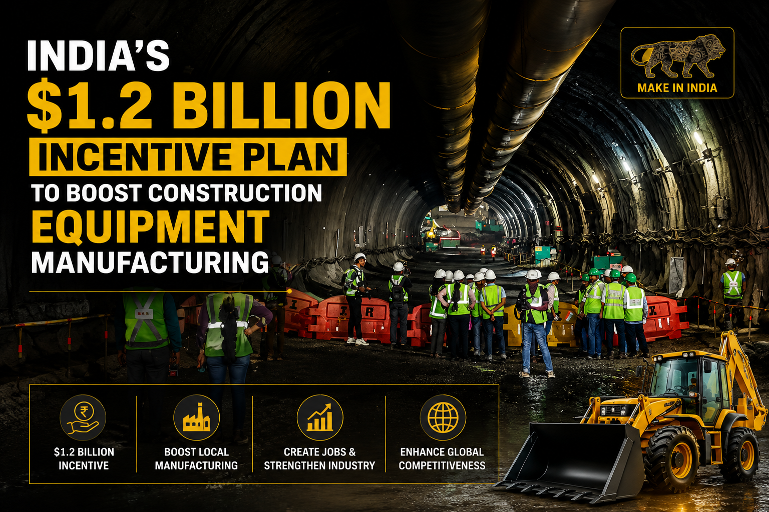 $1.2 Billion Incentive Plan to Boost Construction Equipment Manufacturing