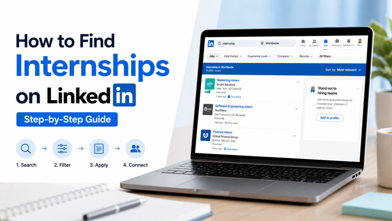 how to find internship