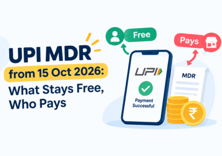 UPI MDR (Merchant Discount Rate) charges from 15 October 2026